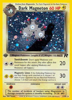 Dark Magneton z edície Team Rocket, karta č.11