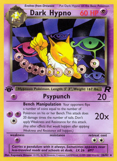 Dark Hypno z edície Team Rocket, karta č.26