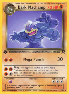Dark Machamp z edície Team Rocket, karta č.27