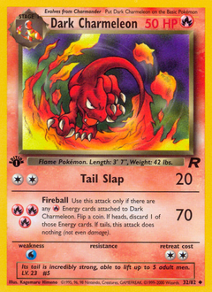 Dark Charmeleon z edície Team Rocket, karta č.32