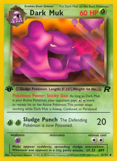 Dark Muk z edície Team Rocket, karta č.41