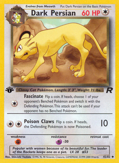 Dark Persian z edície Team Rocket, karta č.42