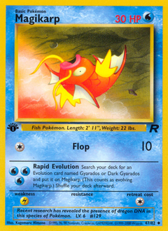 Magikarp z edície Team Rocket, karta č.47