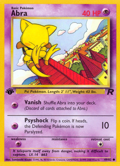 Abra z edície Team Rocket, karta č.49
