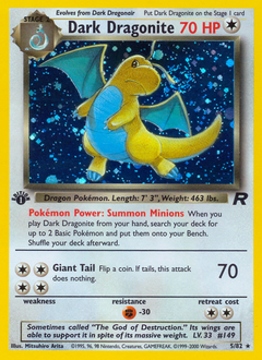 Dark Dragonite z edície Team Rocket, karta č.5