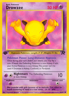 Drowzee z edície Team Rocket, karta č.54