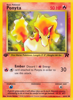 Ponyta z edície Team Rocket, karta č.64