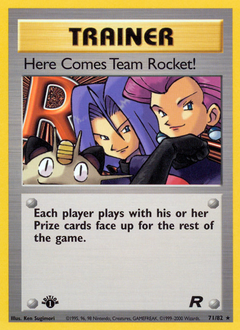 Here Comes Team Rocket! z edície Team Rocket, karta č.71