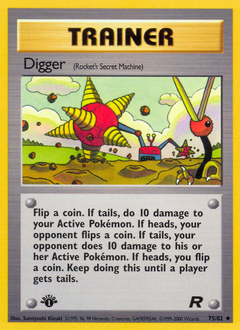 Digger z edície Team Rocket, karta č.75