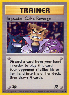 Imposter Oak's Revenge z edície Team Rocket, karta č.76