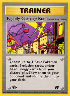 Nightly Garbage Run z edície Team Rocket, karta č.77