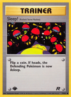 Sleep! z edície Team Rocket, karta č.79