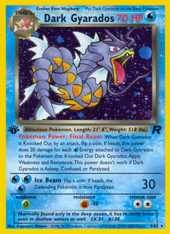Dark Gyarados z edície Team Rocket, karta č.8