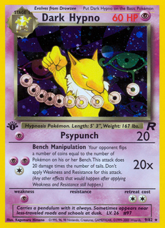 Dark Hypno z edície Team Rocket, karta č.9