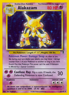 Alakazam z edície Legendary Collection, karta č.1