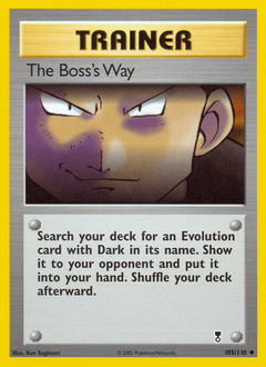 The Boss's Way z edície Legendary Collection, karta č.105