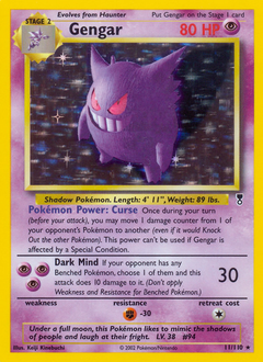 Gengar z edície Legendary Collection, karta č.11
