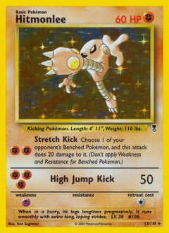 Hitmonlee z edície Legendary Collection, karta č.13