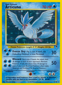 Articuno z edície Legendary Collection, karta č.2