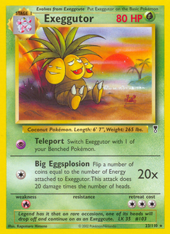 Exeggutor z edície Legendary Collection, karta č.23
