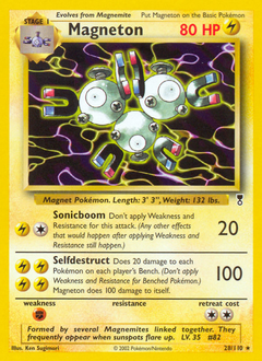 Magneton z edície Legendary Collection, karta č.28