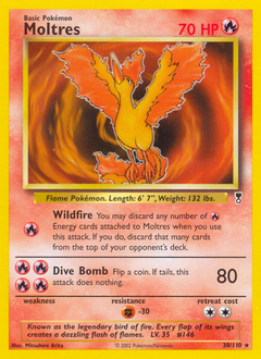 Moltres z edície Legendary Collection, karta č.30
