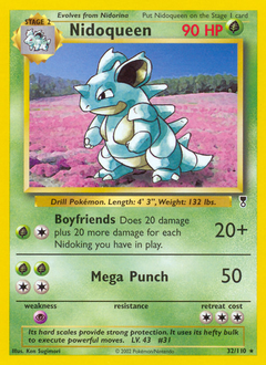 Nidoqueen z edície Legendary Collection, karta č.32