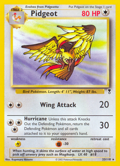Pidgeot z edície Legendary Collection, karta č.33