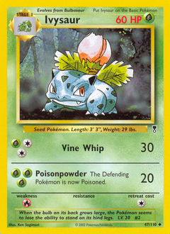 Ivysaur z edície Legendary Collection, karta č.47