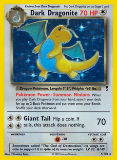 Dark Dragonite z edície Legendary Collection, karta č.5