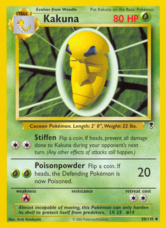 Kakuna z edície Legendary Collection, karta č.50