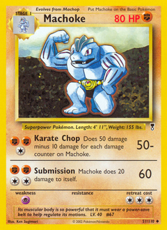 Machoke z edície Legendary Collection, karta č.51