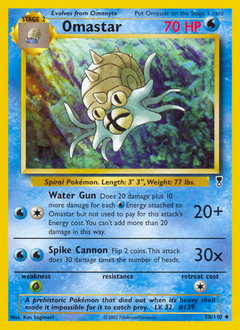 Omastar z edície Legendary Collection, karta č.58