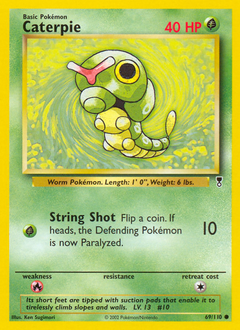 Caterpie z edície Legendary Collection, karta č.69