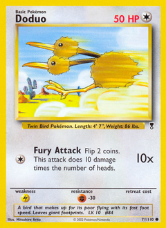 Doduo z edície Legendary Collection, karta č.71