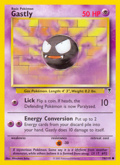 Gastly z edície Legendary Collection, karta č.76