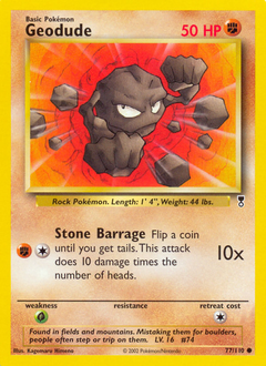 Geodude z edície Legendary Collection, karta č.77
