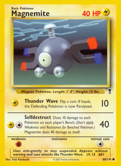 Magnemite z edície Legendary Collection, karta č.80