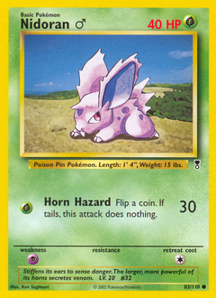 Nidoran ♂ z edície Legendary Collection, karta č.83