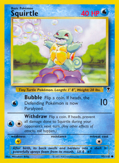 Squirtle z edície Legendary Collection, karta č.95