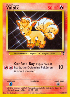 Vulpix z edície Legendary Collection, karta č.98