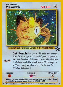 Meowth z edície Wizards Black Star Promos, karta č.10