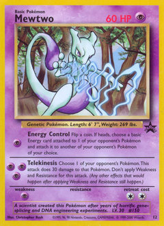 Mewtwo z edície Wizards Black Star Promos, karta č.12