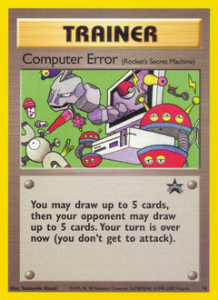 Computer Error z edície Wizards Black Star Promos, karta č.16