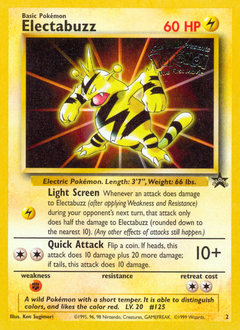 Electabuzz z edície Wizards Black Star Promos, karta č.2