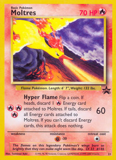 Moltres z edície Wizards Black Star Promos, karta č.21