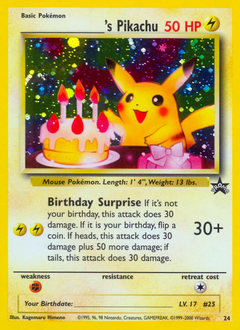 _____'s Pikachu z edície Wizards Black Star Promos, karta č.24