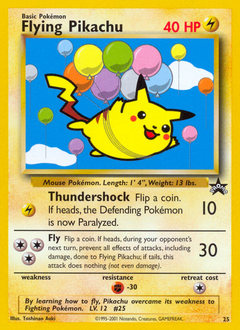 Flying Pikachu z edície Wizards Black Star Promos, karta č.25