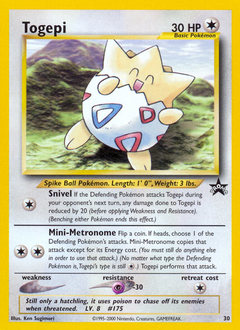 Togepi z edície Wizards Black Star Promos, karta č.30