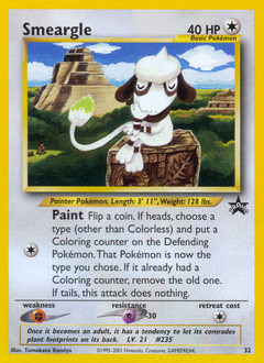 Smeargle z edície Wizards Black Star Promos, karta č.32